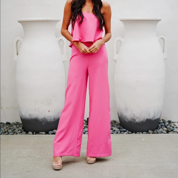Material Girls brand. Pink jumpsuit. Size small - Picture 6 of 7